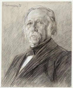 Portrait Of Theodor Fontane — Max Liebermann, Realism