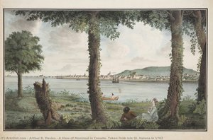 A View of Montreal in Canada, Taken from Isle St. Helena in 1762