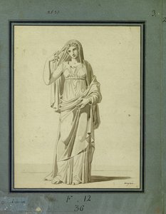 Young Woman Standing — Charles Meynier