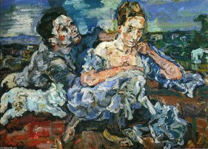 Lovers With Cat — Oskar Kokoschka