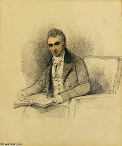 Portrait Of, 1st Lord Stanley Of Alderley, Three-quarter-length, Seated — Henry Edridge