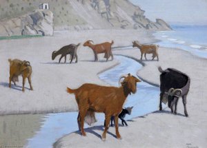 Goats On The Shore — Keith Henderson