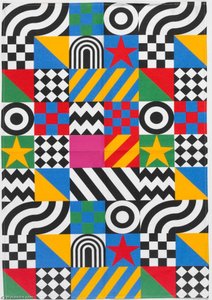 Everybody Razzle Dazzle Tea Towel — Peter Blake