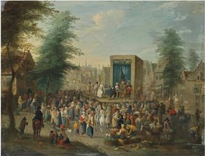 The Commedia Dell'arte — Balthasar Beschey