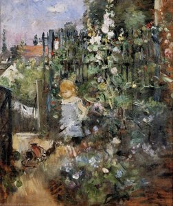 Niña en el Jardín de Rosas