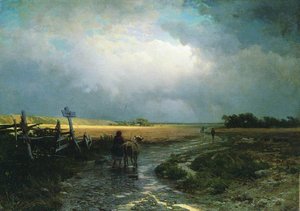 After A Rain. Country Road — Fyodor Alexandrovich Vasilyev