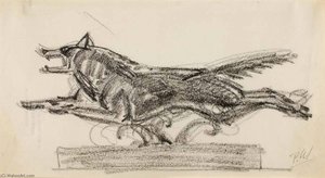 (sketch For Diana's Dog) — Paul Manship