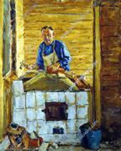 Stovemaker Sumkin From Maloyaroslavets — Pyotr Konchalovsky, Fauvism