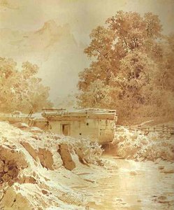 Water Mill On A Mountain River. Crimea — Fyodor Alexandrovich Vasilyev, Barbizon School