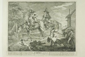 Hudibras Sallying Forth, Plate Two From Hudibras — William Hogarth, Baroque Satire