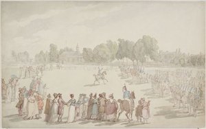 Review On Kew Green — Thomas Rowlandson