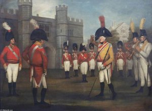 The Staffordshire Militia On Parade At Windsor Castle — Artur Vilijam Devis