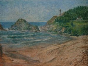 Heceta Head Lighthouse (painting) — Mary Agnes Yerkes