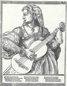 The Musicians, The Guitar Player — Tobias Stimmer