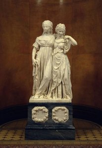 Double Statue Of The Princesses Luise And Friederike Of Prussia — Johann Gottfried Schadow, Neoclassical Sculpture