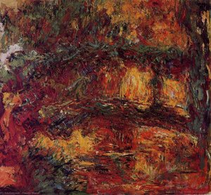 The Japanese Bridge At Giverny — Claude Monet, Impressionism