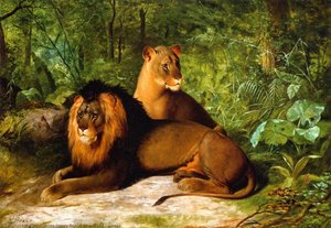 Lion And Lioness — James Henry Beard