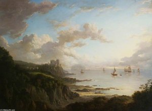 Culzean Castle From The North With Ailsa Craig — Alexander Nasmyth