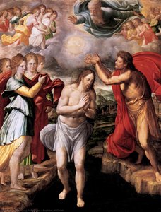 Baptism Of Christ — Juan Fernández Navarrete, Mannerism
