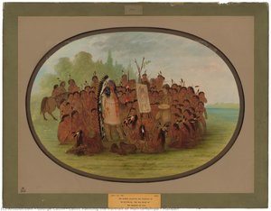 Catlin Painting The Portrait Of Mah-to-toh-pa - Mandan — George Catlin