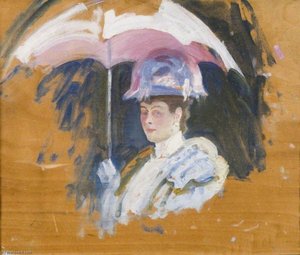 S.m. La Reina Mary, Un Estudio Para 'viaje A Ascot' — Sir Alfred James Munnings
