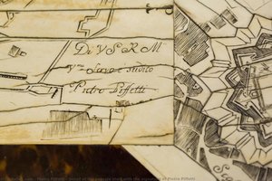 Detail Of The Console Shelf With The Signature Of Pietro Piffetti — Pietro Piffetti