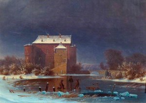 Snow Scene The Haunted House
