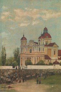 The Fair In Vilnius By The Church Of St Peter And St Paul — Wincenty Leopold Sleńdziński