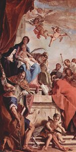 Madonna And Child With Saints — Sebastiano Ricci, Late Baroque