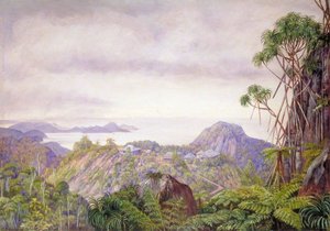 View Of The South Coast Of Mahé And Schools Of Venn's Town, Seychelles — Marianne North