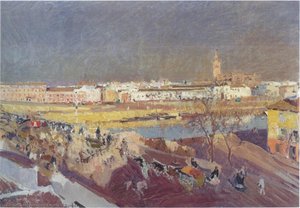 Triana Bridge, Seville — Joaquín Sorolla Y Bastida