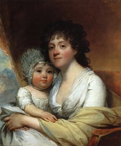 Elizabeth Corbin Griffin Gatliff And Her Daughter Elizabeth — Gilbert Stuar, Neoclassicism