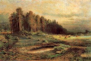 Losiny Ostrov In Sokolniky — Alexei Kondratyevich Savrasov, Romanticism