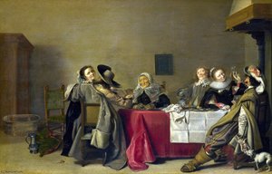 A Merry Company at Table