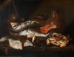 Still life with Fish (17th century) (71.4 x 92.4) (Philadelphia Museum of Art)