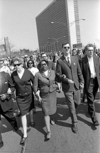 Marchers Arm In Arm During Pittsburgh Peace March — Charles Martin Hardie