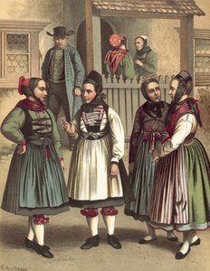 German Costume Grossherzogthum Hessen - — Albert Kretschmer