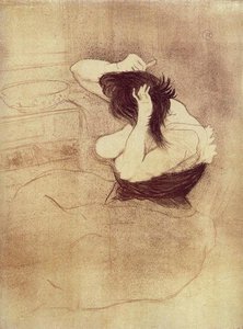 Elles. Woman Combing Her Hair — Henri De Toulouse-lautrec, Art Nouveau