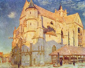 Church Of Moret — Alfred Sisley, Impressionism
