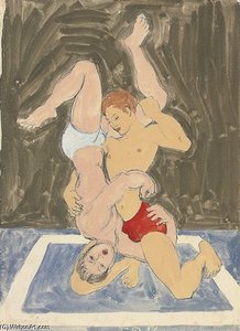 Wrestlers — Duncan Grant