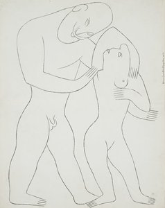 Nude Man And Woman — Henri Gaudier-brzeska