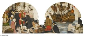 Sailing Of The Braintree Company In The 'lyon' — Maurice William Greiffenhagen