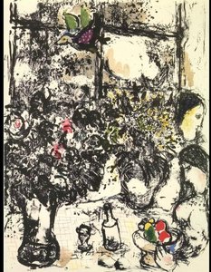 Bodegón Con Ramo — Marc Chagall