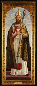 A Bishop Saint Blessing — Vittore Carpaccio