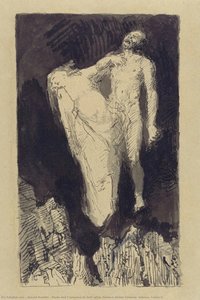Paolo And Francesca In Hell (after Dante’s Divine Comedy, Inferno, Canto 5) — Arnold Böcklin, Symbolist Painting