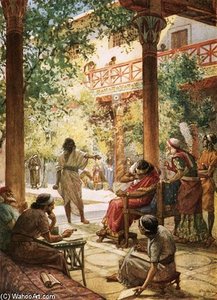Nathan The Prophet Denounces The Sin Of David — William Brassey Hole