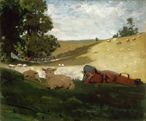 Warm Afternoon (shepherdess) — Winslow Homer, Contemporary Realism