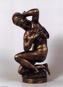 Kneeling Woman Bathing