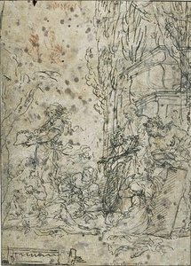 Study For 'il Genio Di Rosa' — Salvator Rosa