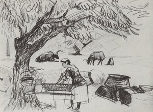 In The Garden — Martiros Sarian
